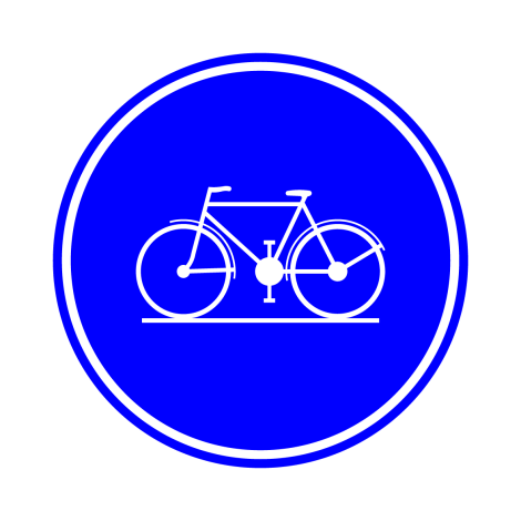Bord D7 — Verplicht fietspad